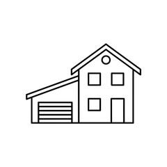 Real estate concept, vector icon of house