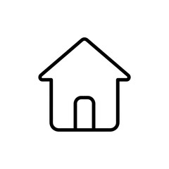 Vector icon of home on white background