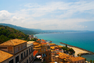 Europe, Italy, Calabria, Pizzo Calabro bay