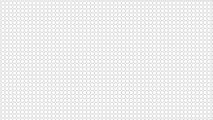 Seamless black interlocking circles pattern on white background