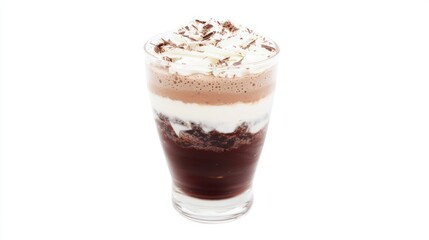 Layered Chocolate Dessert in a Glass