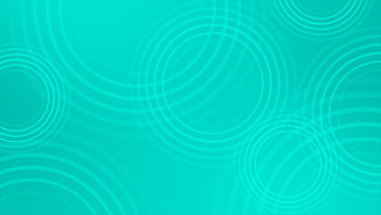 Cyan color circular ripple pattern repeating circles design geometrical loop able background
