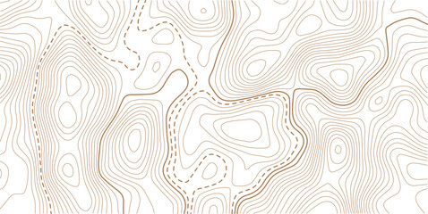 Fototapeta premium Topographic gold luxury map background. Geographic abstract pattern. The topo contour or wallpaper.topographic line contour map background, geographic grid map, stock vector illustration