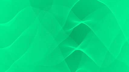 Turquoise color hi-tech wavy pattern particles forming mesh design futuristic geometrical loop able background