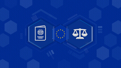 Obraz premium European Union Asylum and Migration Travel Law