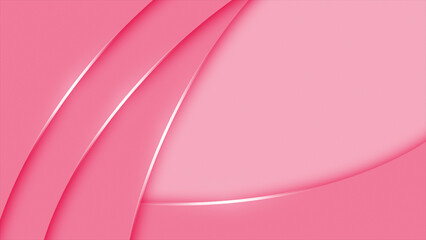 Magenta red color semi circles elegant design with glowing golden stripes abstract luxury loop able background