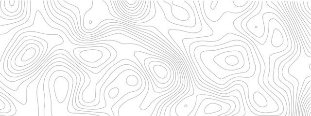 Abstract topographic map background seamless contour line pattern vector illustration for geography or cartography concepts