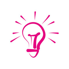 the light bulb icon is a sign of an idea in a comic