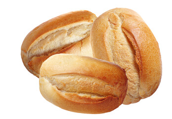 a rustic assortment of freshly baked bread rolls with golden crusts, ideal for showcasing artisanal baking and simple pleasures in culinary projects