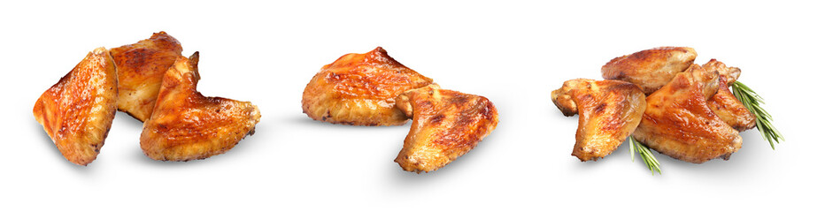 crispy chicken wings inviting viewers with their golden-brown perfection and appetizing...