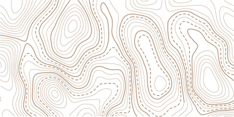 Abstract topo contour map on white background, Topographic map Topographic contour lines map seamless pattern.Geographic mountain relief. Abstract lines background. Contour maps.