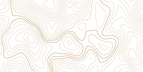 Abstract topo contour map on white background, Topographic map Topographic contour lines map seamless pattern.The concept of a conditional geography scheme and contour line map image.
