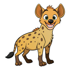 Hyena Color Vector Illustration