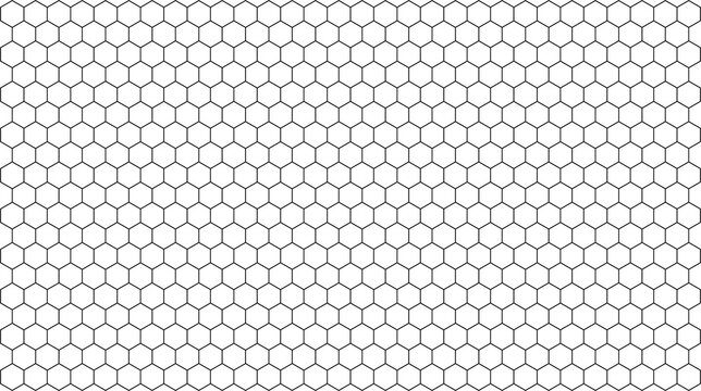 Seamless Geometric Hexagon Pattern Vector Background for Science and Technology