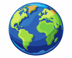 colorful illustration of a earth planet