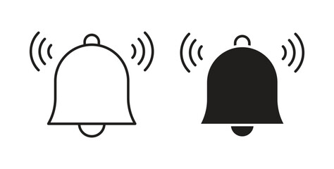 Bell icon concept set. Simple icon collection