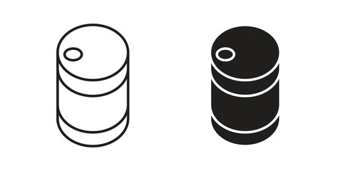 Canned food icon concept set. Simple icon collection