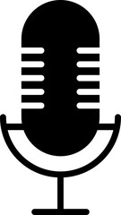 Microphone Icons set. Microphone sign, Mic, communications, radio, Podcast, microphone icon. Karaoke mic web and mobile app icons - illustration symbol isolated on background.