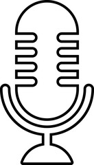 Microphone Icons set. Microphone sign, Mic, communications, radio, Podcast, microphone icon. Karaoke mic web and mobile app icons - illustration symbol isolated on background.