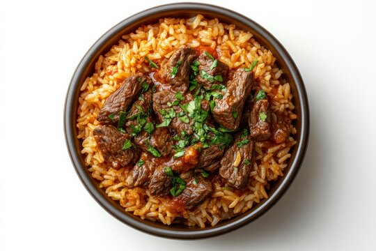 Ceebu Yapp rice with beef and spicy tomato sauce