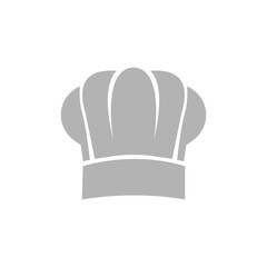 chef hat icon on white background, vector illustration