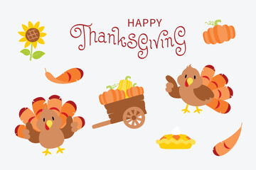 Thanksgiving turkey sticker