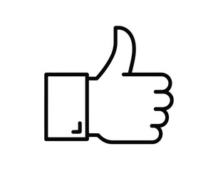 Express your approval with a clear thumbs up illustration, symbolizing agreement, success, and positive feedback for presentations, social media, and user interfaces