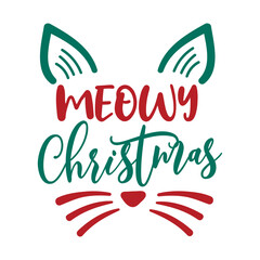 Meowy Christmas Svg