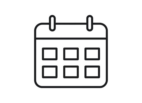 Stay Organized with a Minimalist Calendar Icon for Scheduling and Reminders, Perfect for Business Planning and Event Management, Offering a Clean and Professional Visual Aid