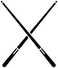 stick illustration game silhouette play logo billiard icon club outline sport hobby pool snooker equipment entertainment cue competition white shape women vector graphic background