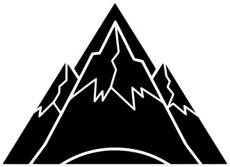 snow illustration mountain silhouette landscape logo nature icon winter outline travel blue alpine sky mountains panorama scenic cold ice shape women vector graphic background