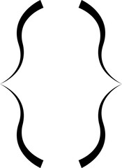 Curly braces, double symmetric brackets. Typography symbols pair, frames for punctuation, maths, elements sign for text quote, mathematics.