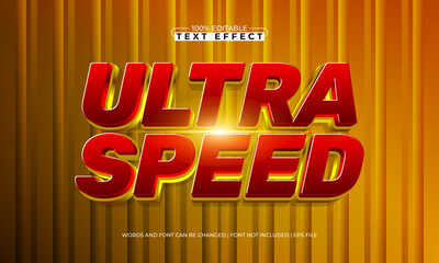 ultra speed editable motorsport text effect for flyer and logo