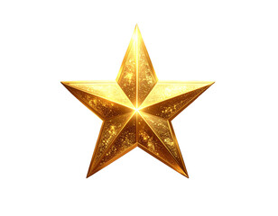  Fantasy Floating Gold Star with Glitter Dust PNG
