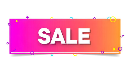 Sale, Exciting sale announcement banner with for business promotions.