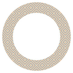 Decorative frame with retro geometric diamond pattern in pastel olors. Perfect as a photo frame, for scrapbooking, postcards, posters, invitation cards.