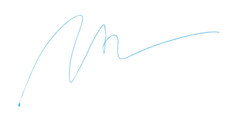 Light Blue Pencil Underline - Hand drawn horizontal chalk, marker or pencil lines. Design element for emphasis, text lines and decorations. Set on a transparent background.