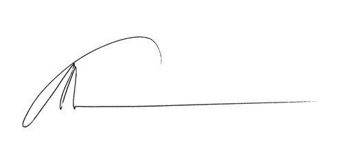 Black Pencil Underline - Hand drawn horizontal chalk, marker or pencil lines. Design element for emphasis, text lines and decoration. Set on a transparent background.