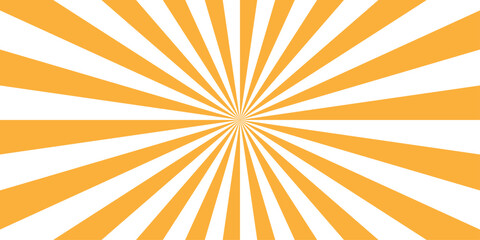 Vector sunray stripe background. Light sunburst glowing background. Sunburst pattern summer social banner. vector illustration pattern beam rays. Spiral radial striped backdrop design.	