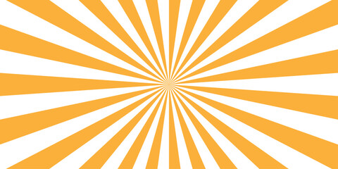 Vector sunray stripe background. Light sunburst glowing background. Sunburst pattern summer social banner. vector illustration pattern beam rays. Spiral radial striped backdrop design.	