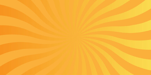 Obraz premium Vector sunray stripe background. Light sunburst glowing background. Sunburst pattern summer social banner. vector illustration pattern beam rays. Spiral radial striped backdrop design. 