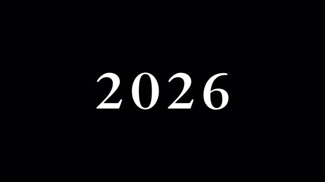 Dynamic scrolling progression timeline animation of 1987 to 2025 years. Order number from the vertical past into the future era evolution time yearly line