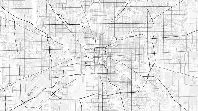 Indianapolis City Map. Minimalist black and white line art poster for printing, wallpaper, wall art for home and office decor