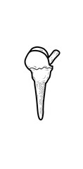ice cream cone illustration