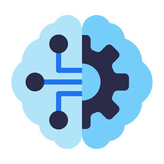 AI Coding Icon Isolated on Transparent Background. Programming and Software Development Vector Illustration for Web, App, and Technology Design