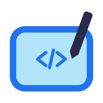 Coding Icon Isolated on Transparent Background. Programming and Software Development Vector Illustration for Web, App, and Technology Design
