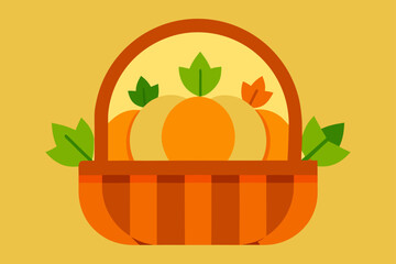 Autumn Pumpkin Basket