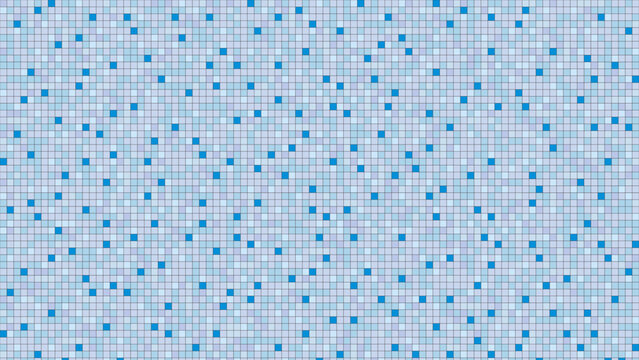Abstract Light Blue Pixelated Background with Varying Shades of Blue