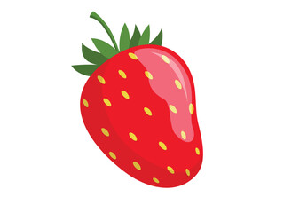 Red strawberry cartoon high quality