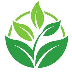 green leaf logo